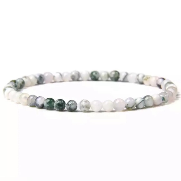 Tree Stripe Agate Bracelet - Picture 1 of 2